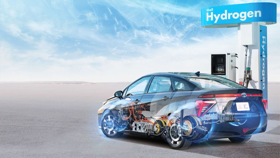 refueling a car powered by hydrogen